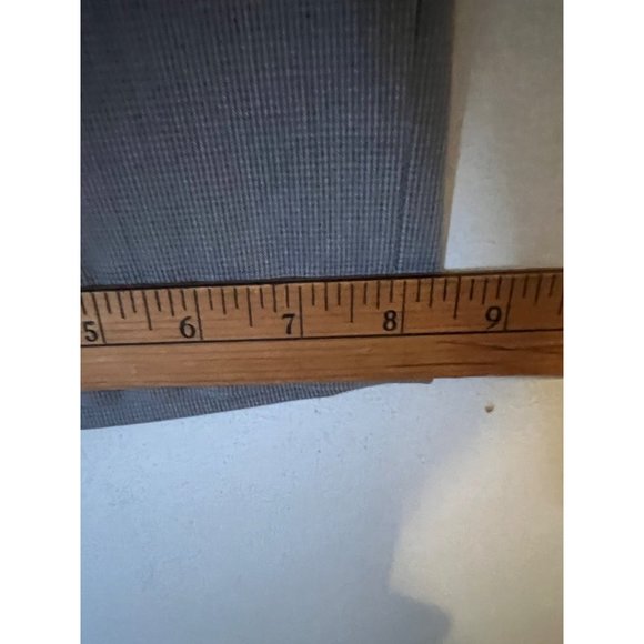Van Heusen Flex Fit Dress Pants Mens 36 x 32L Grey Check Straight Leg Non Iron - Picture 4 of 11